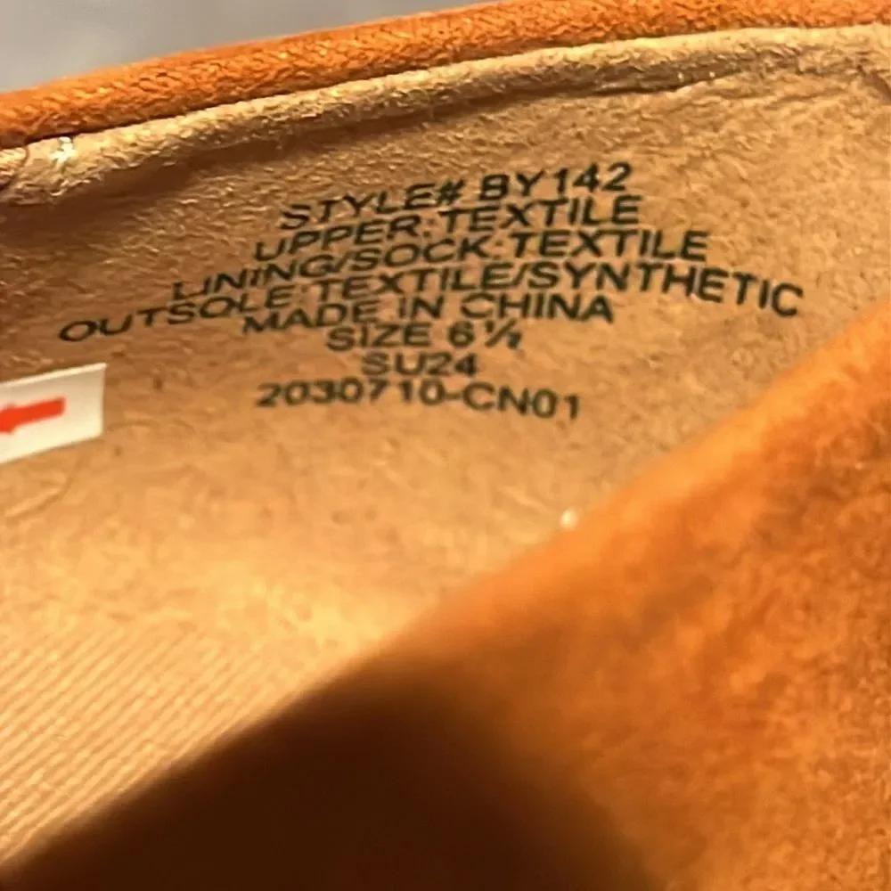 J Crew Espadrille Orange Wedge Heels size 6.5